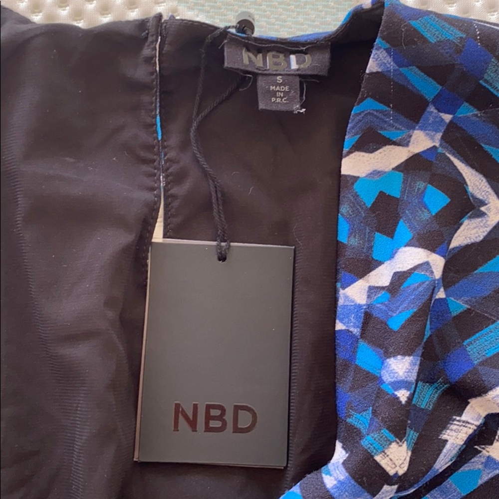 NBD x REVOLVE Mirage Dress in Turquoise Geo - Picture 8 of 11